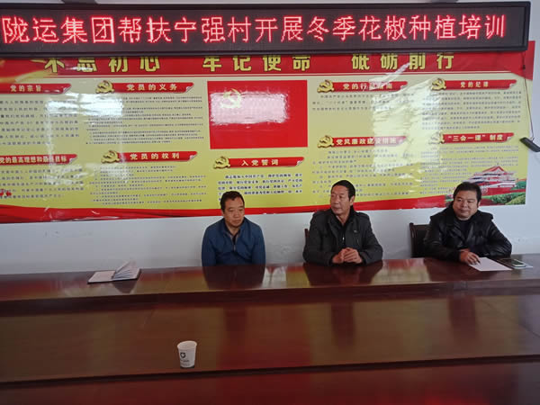 隴運集團公司積極開展寧強村冬季花椒養(yǎng)護(hù)培訓(xùn)