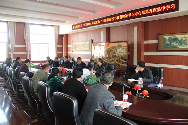隴運集團公司黨委召開“不忘初心、牢記使命”主題教育讀書班暨理論學(xué)習(xí)中心組第九次集中學(xué)習(xí)（擴大）會議